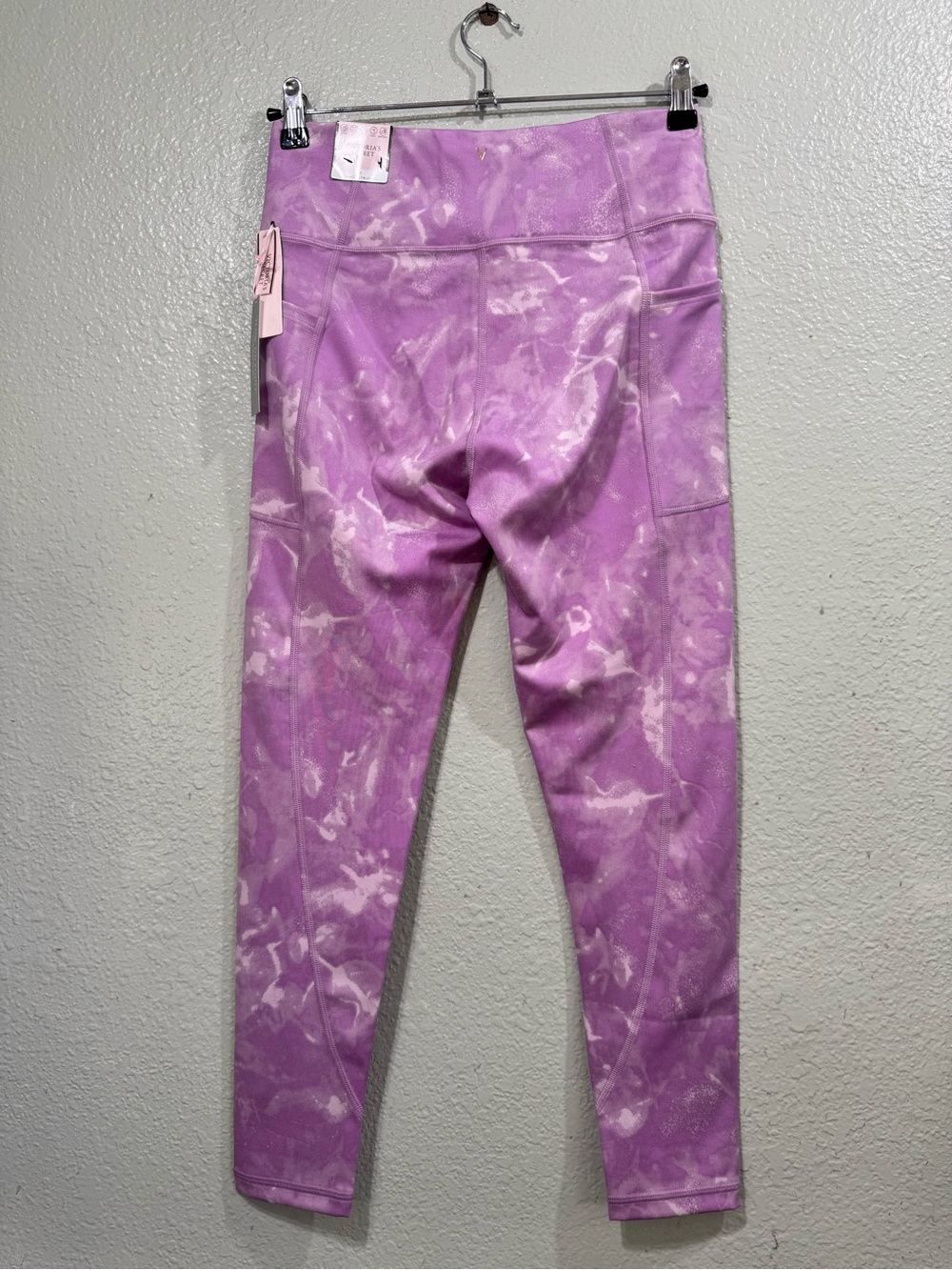 New Victoria's Secret Pink Marble Tie-Dye Leggings Size 10 - Picture 4 of 11